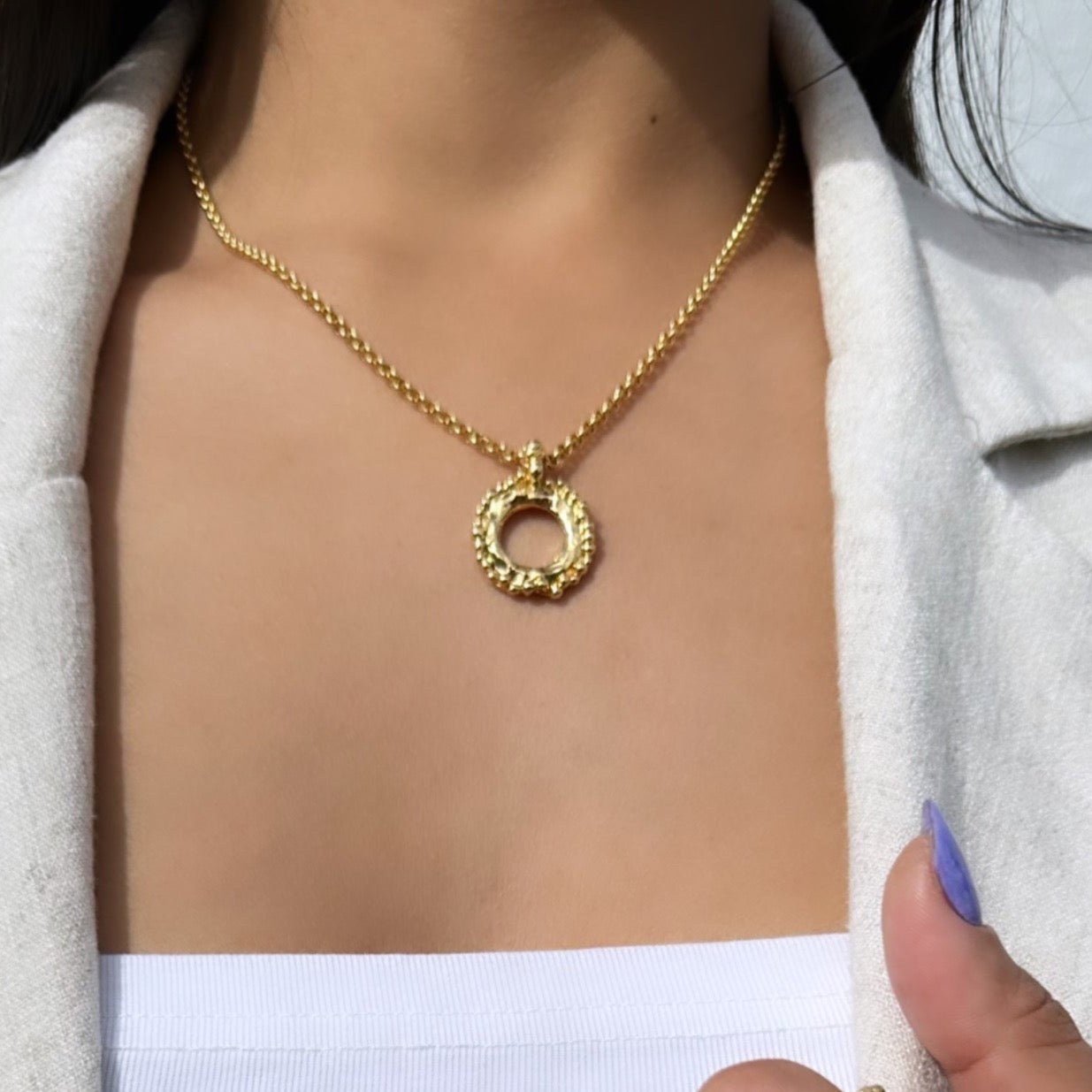 TRA-LA-RA GRECIA CHAIN NECKLACE - Carol & Co Jewelry