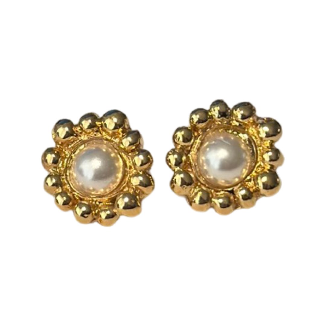 TRA-LA-RA GRECIA FLOWER STUD EARRING - Carol & Co Jewelry