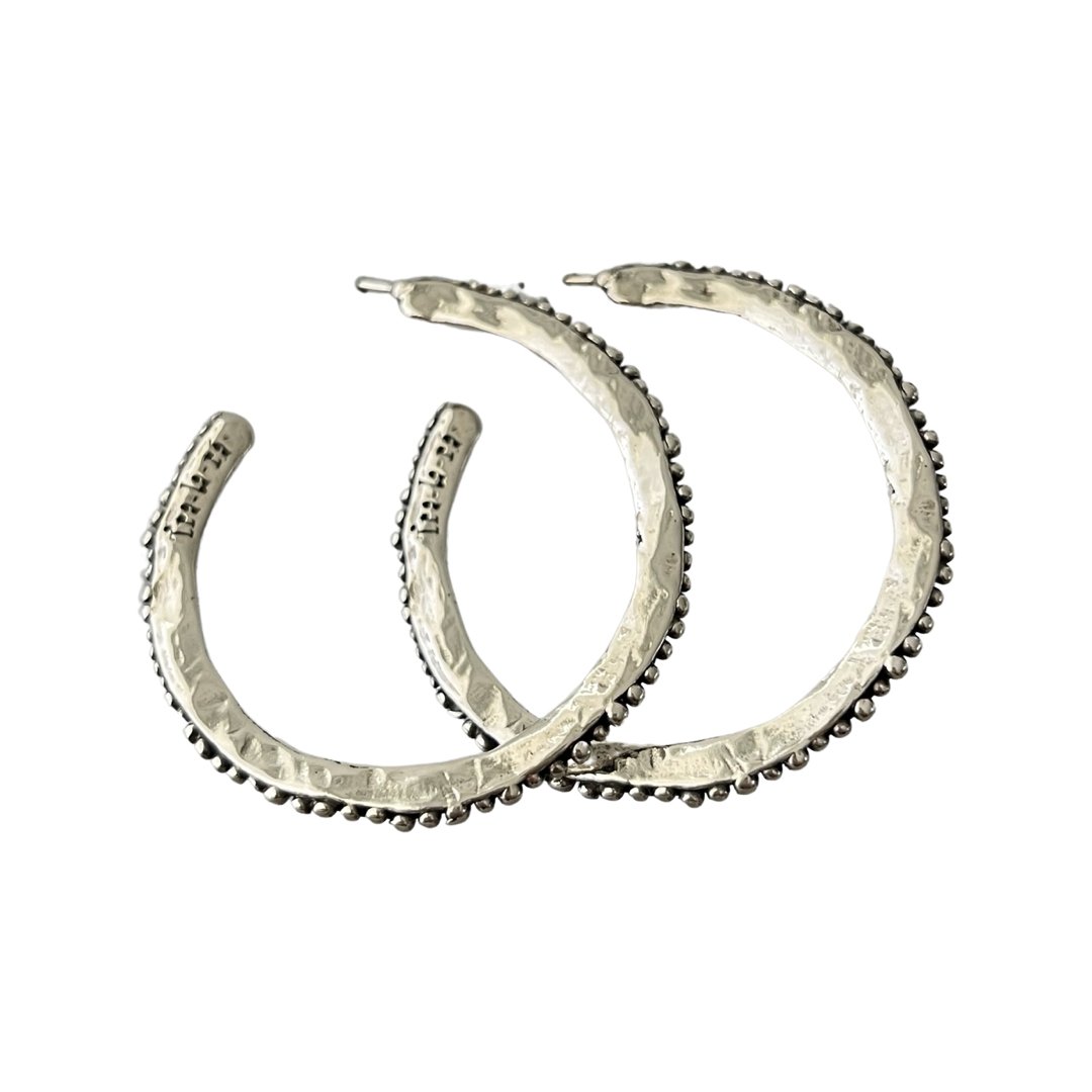 TRA-LA-RA GRECIA HALF HOOP EARRINGS - Carol & Co Jewelry