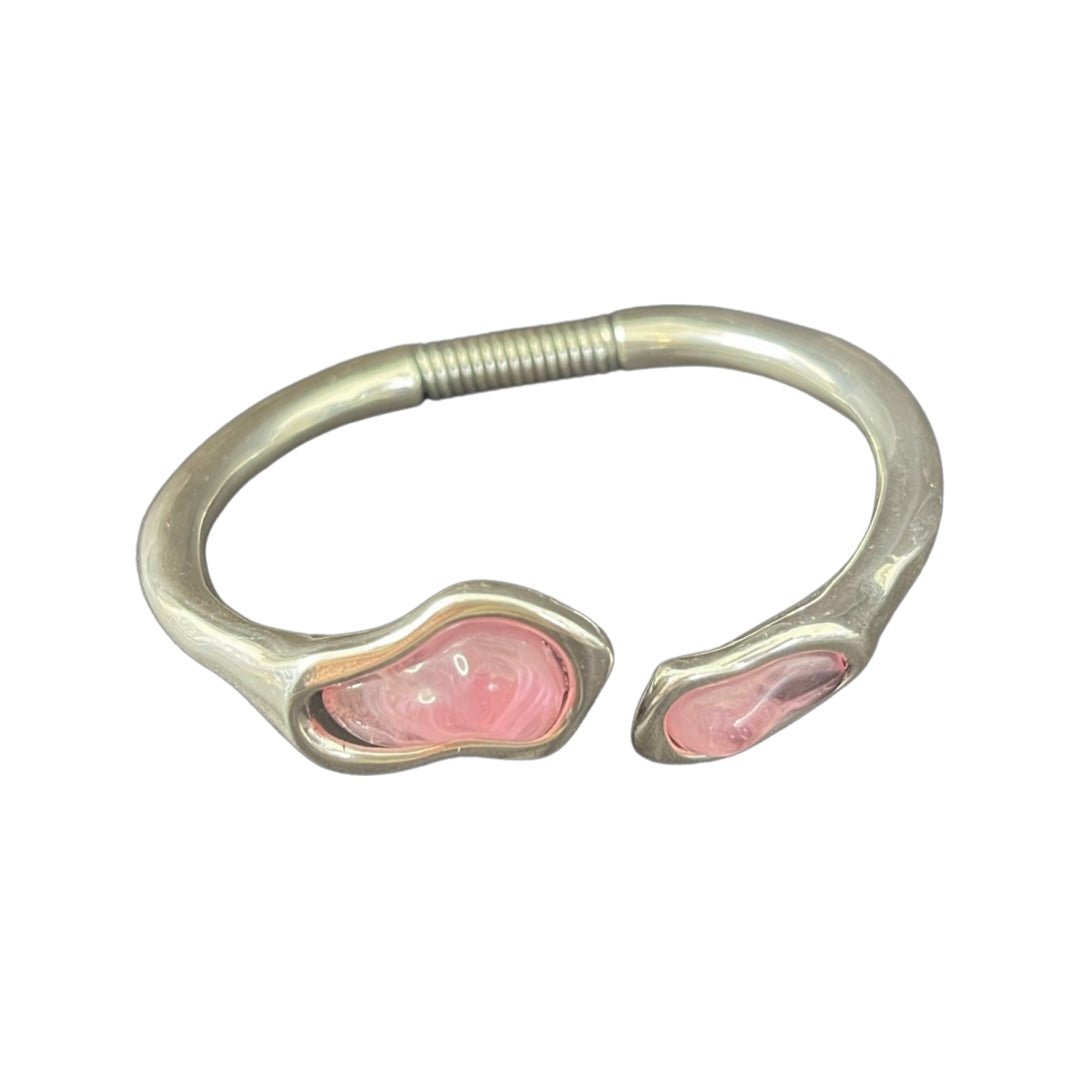 TRA-LA-RA LAGRIMA PINK CUFF BRACELET - Carol & Co Jewelry