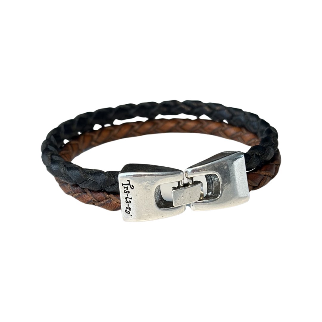 TRA-LA-RA MEN DOUBLE ROUND BRAIDED TUBE BRACELET - Carol & Co Jewelry