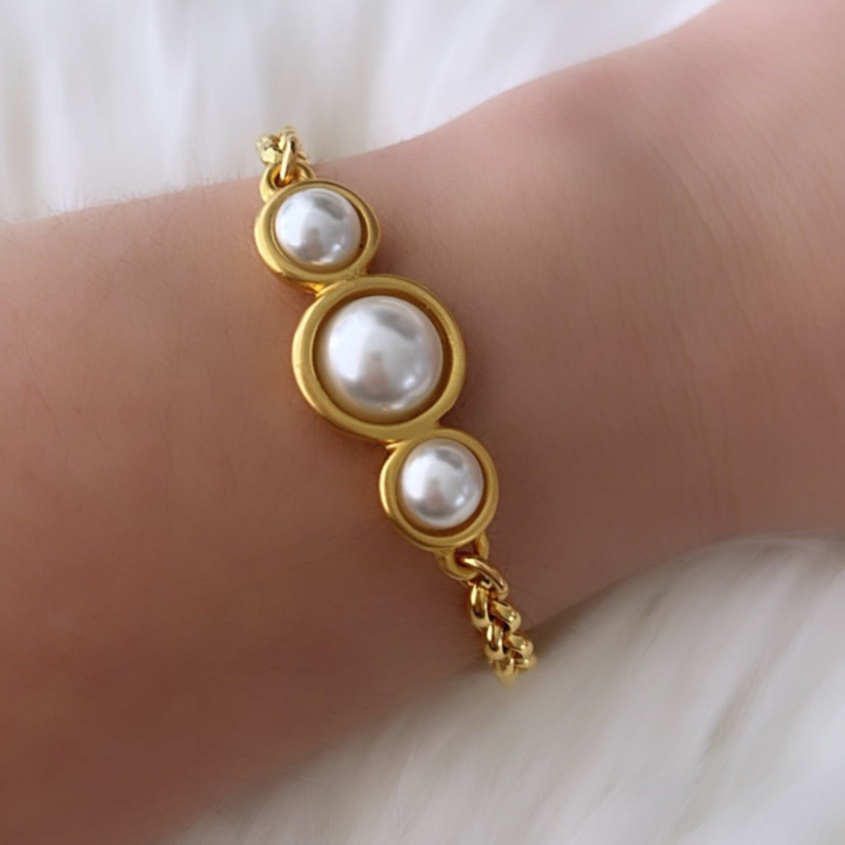 TRA-LA-RA PERLADA ROLO CHAIN BRACELET - Carol & Co Jewelry