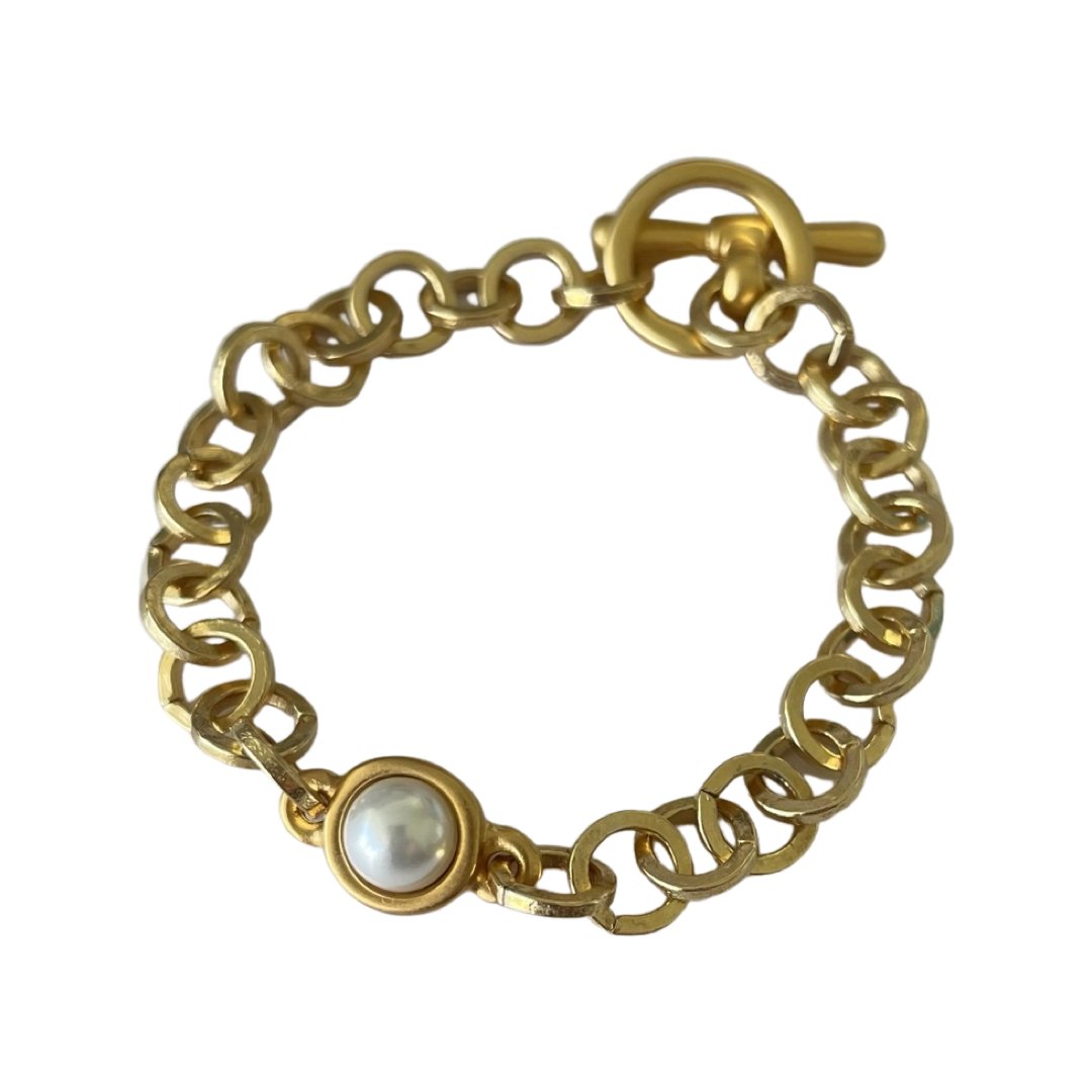 TRA-LA-RA PERLADA SINGLE PEARL BRACELET - Carol & Co Jewelry