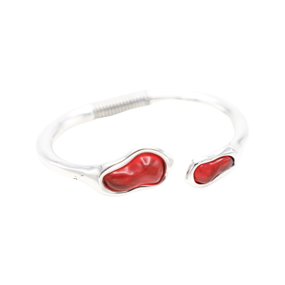 TRA-LA-RA RED LAGRIMA CUFF BRACELET - Carol & Co Jewelry