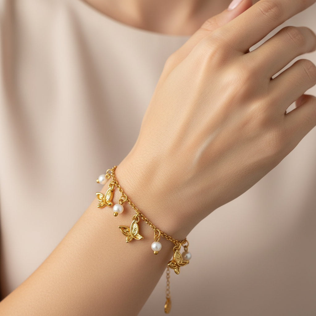 TRA-LA-RA VUELA BUTTERFLIES BRACELET - Carol & Co Jewelry