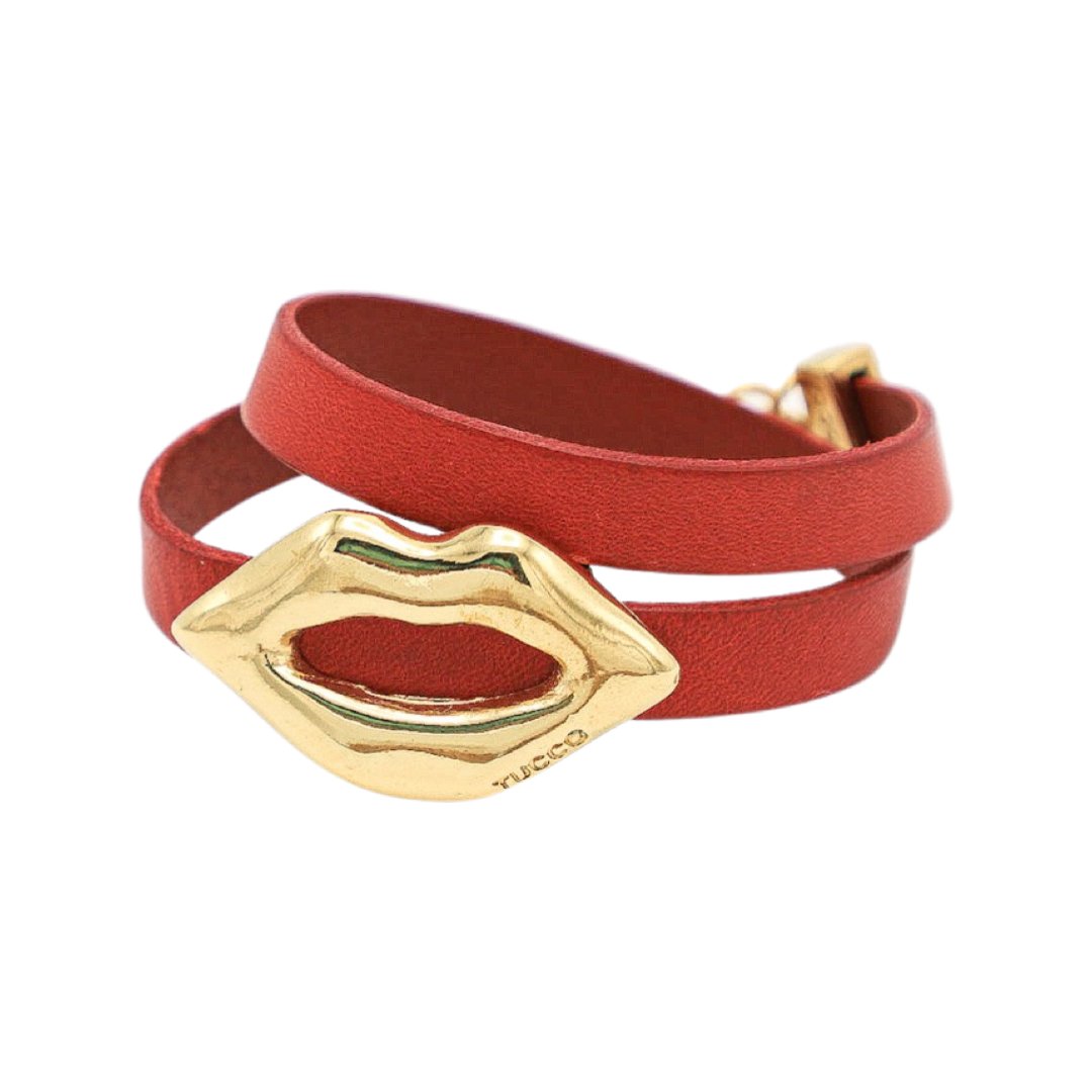 TUCCO KISS ME LEATHER BRACELET - Carol & Co Jewelry