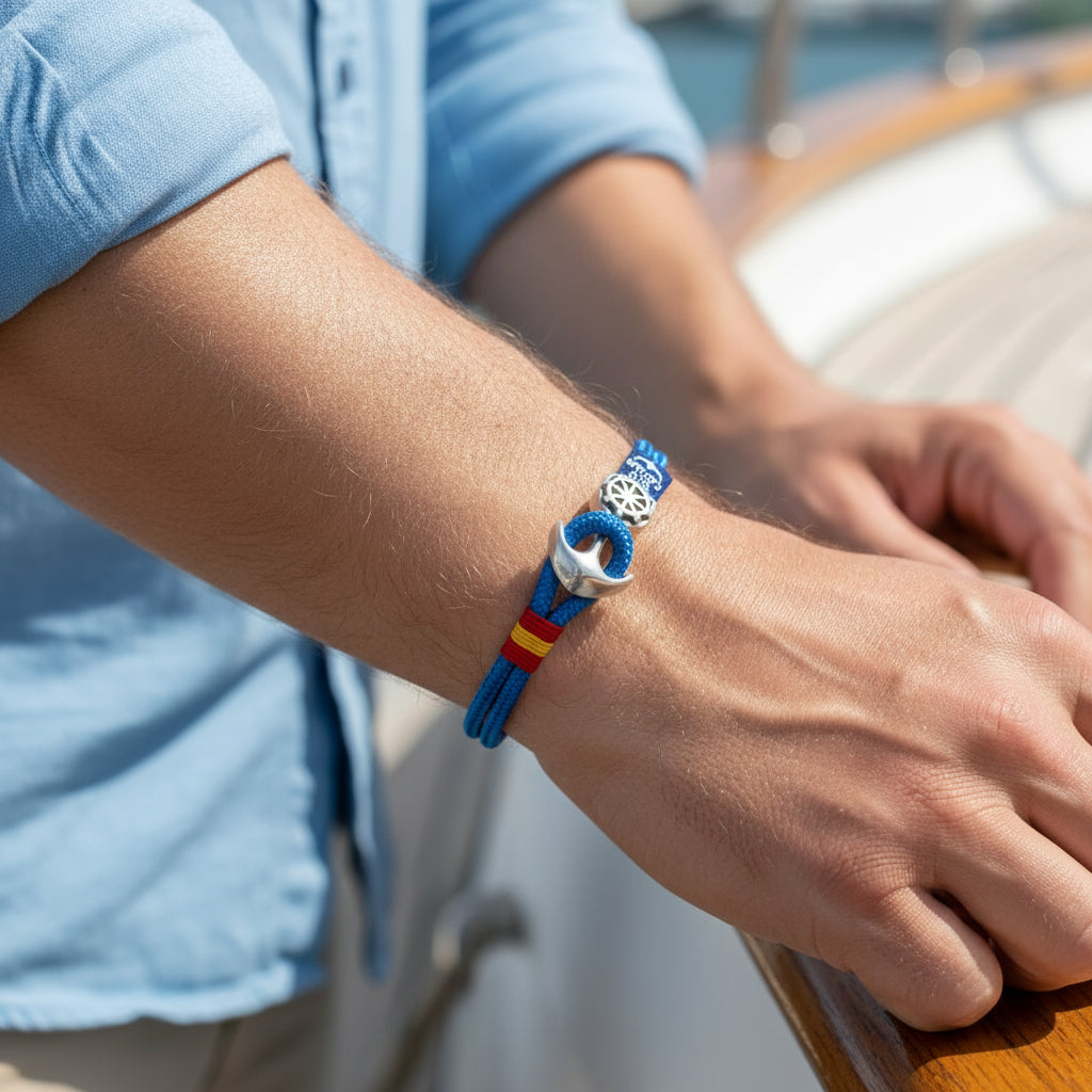 TUCCO OLD CAPTAIN ANCHOR HALYARD ROPE MEN BRACELET - Carol & Co Jewelry