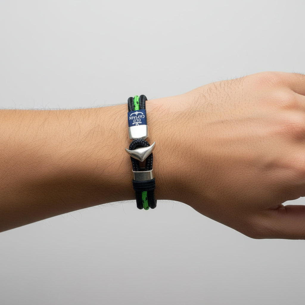 TUCCO OLD CAPTAIN THREE LAYERED ANCHOR MEN BRACELET - Carol & Co Jewelry