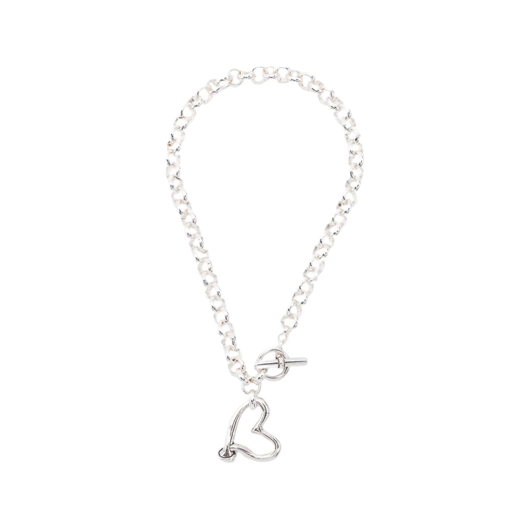 TUCCO SILHOUETTE HEART SHORT NECKLACE - Carol & Co Jewelry