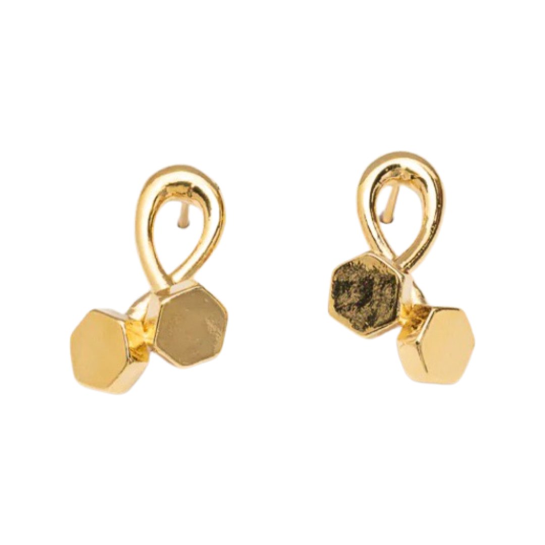 TUCCO SOLID TUERQUIN STUD EARRINGS - Carol & Co Jewelry