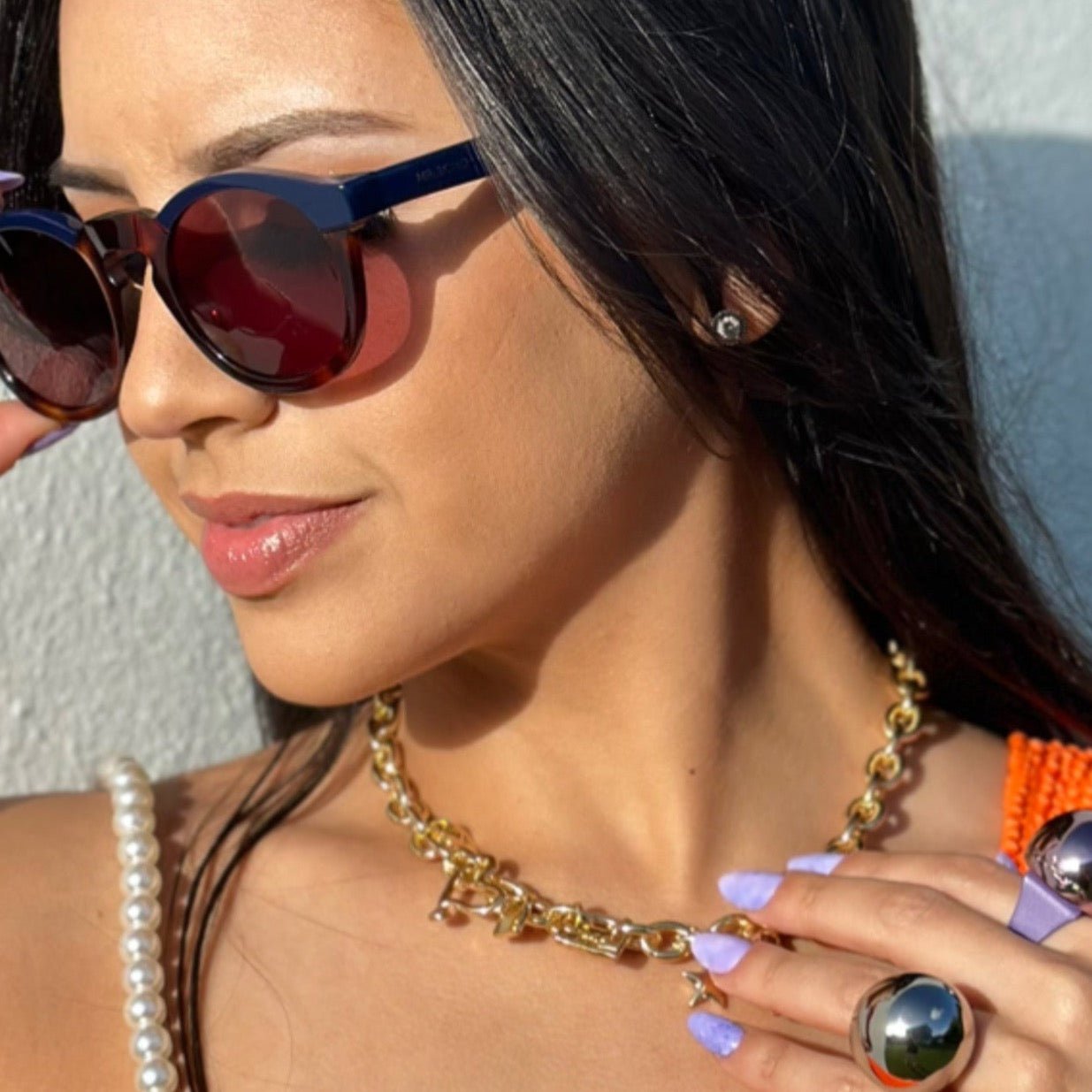 TUCCO TRAPPED CHOKER NECKLACE - Carol & Co Jewelry