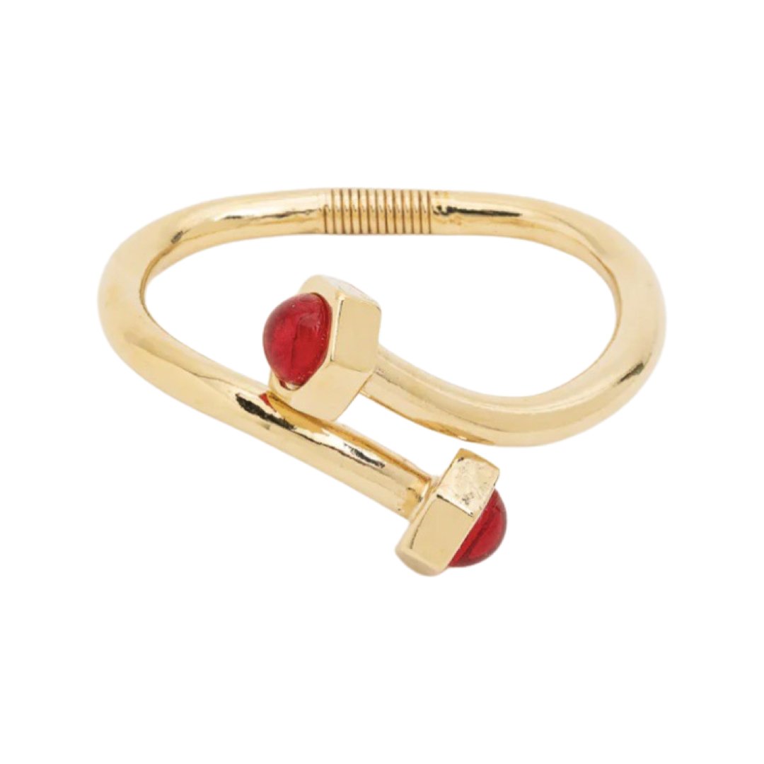TUCCO TUERQUIN RED CRYSTAL BRACELET - Carol & Co Jewelry