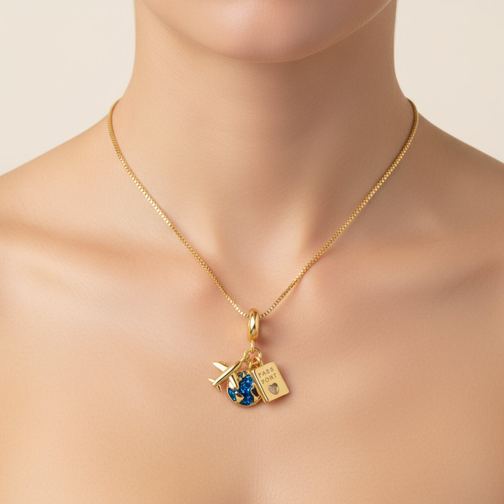 VOYAGER STAINLESS STEEL NECKLACE - Carol & Co Jewelry