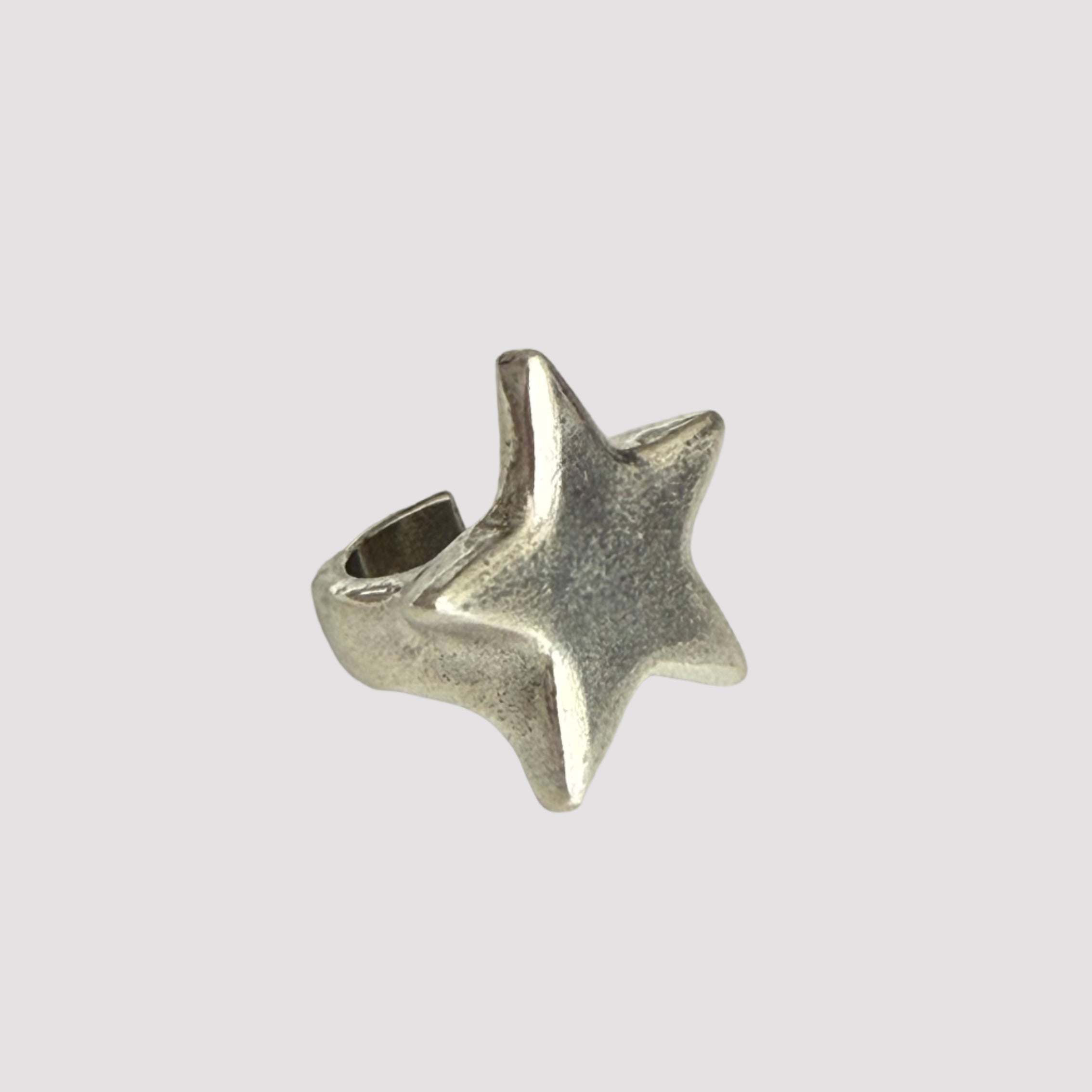 COOLSKIN SOLID STAR SILVER RING