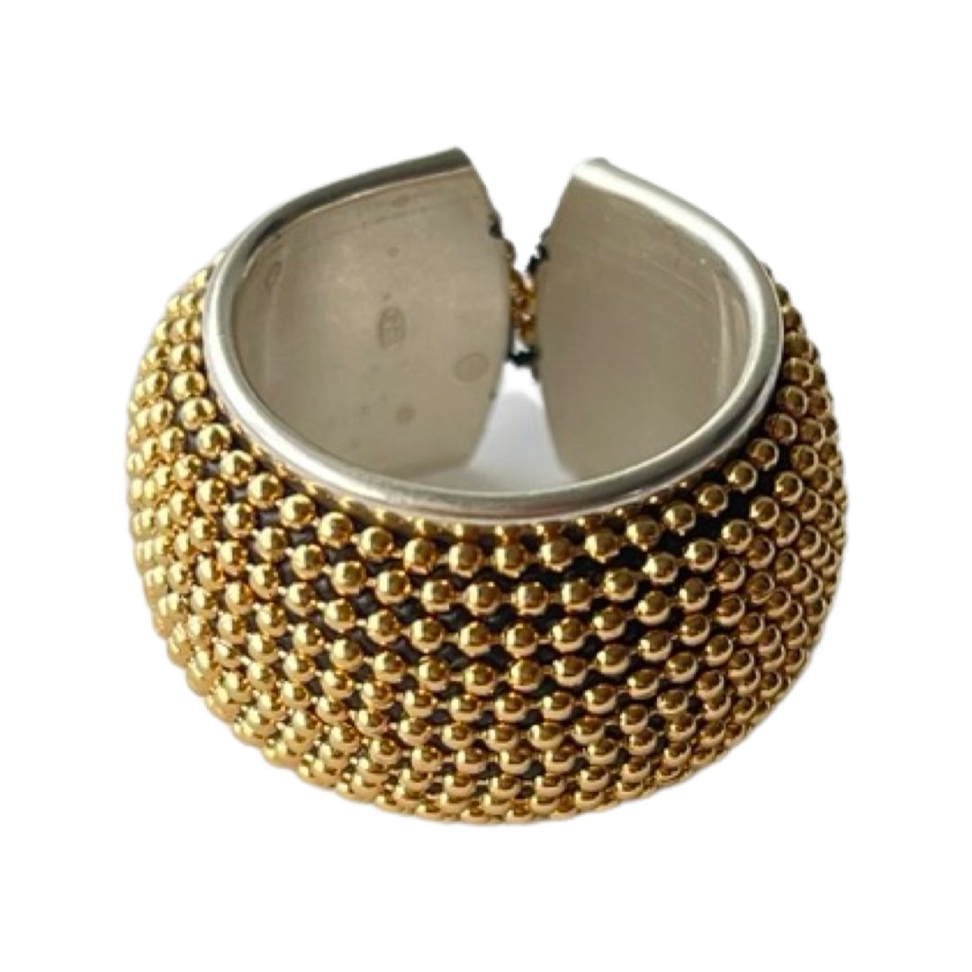 B.E. BALLS CHAIN RING BAND - Carol & Co Jewelry