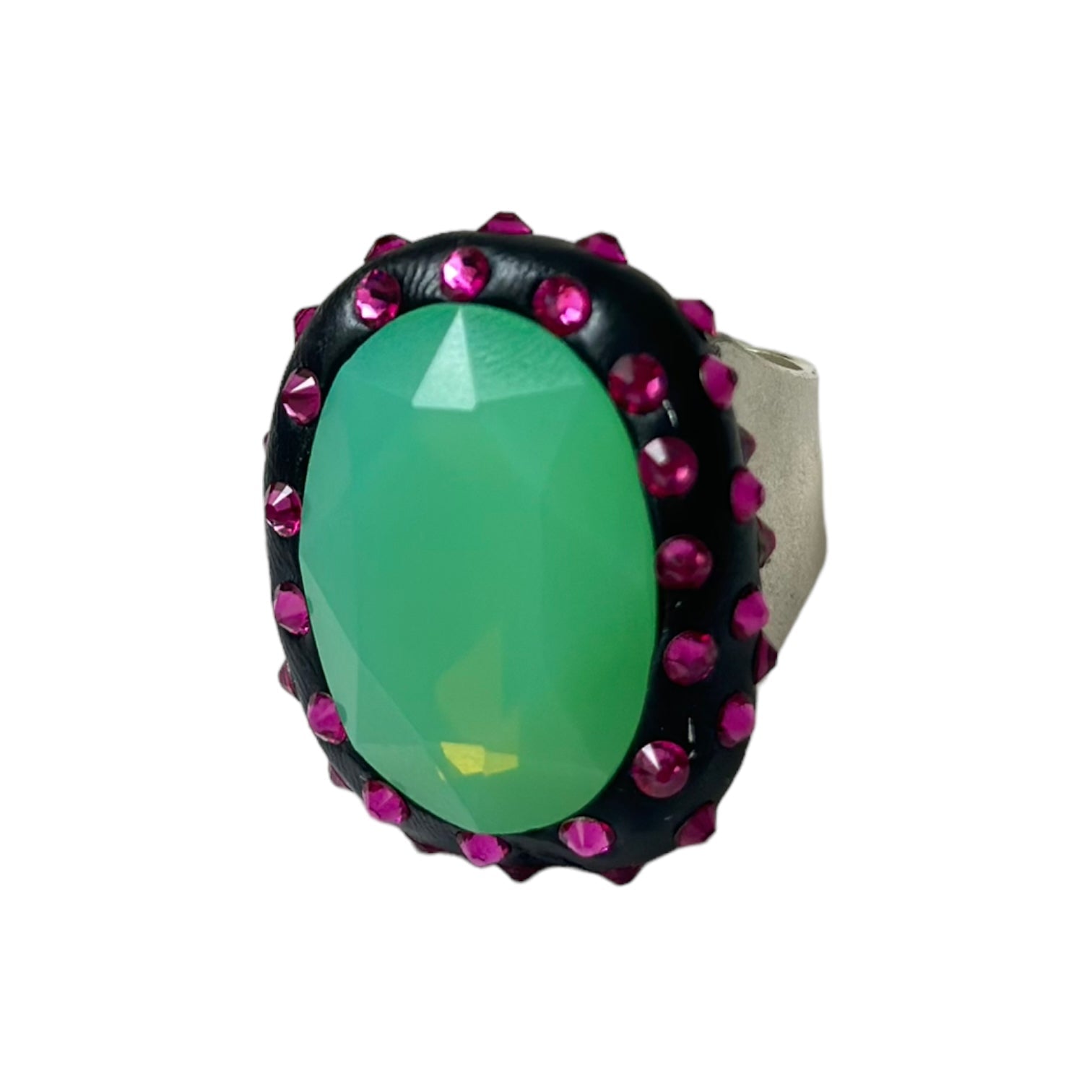 B.E. COLORS OVAL SWAROVSKI RING - Carol & Co Jewelry