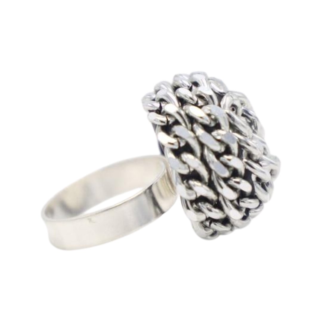 B.E. LAVA CHAIN RING - Carol & Co Jewelry