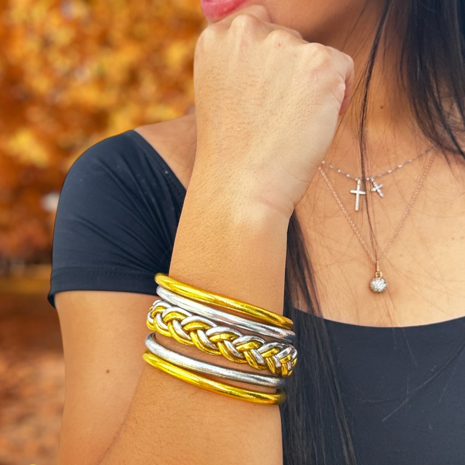 BLESS BRAIDED “ALL WEATHER SINGLE BANGLE” - Carol & Co Jewelry