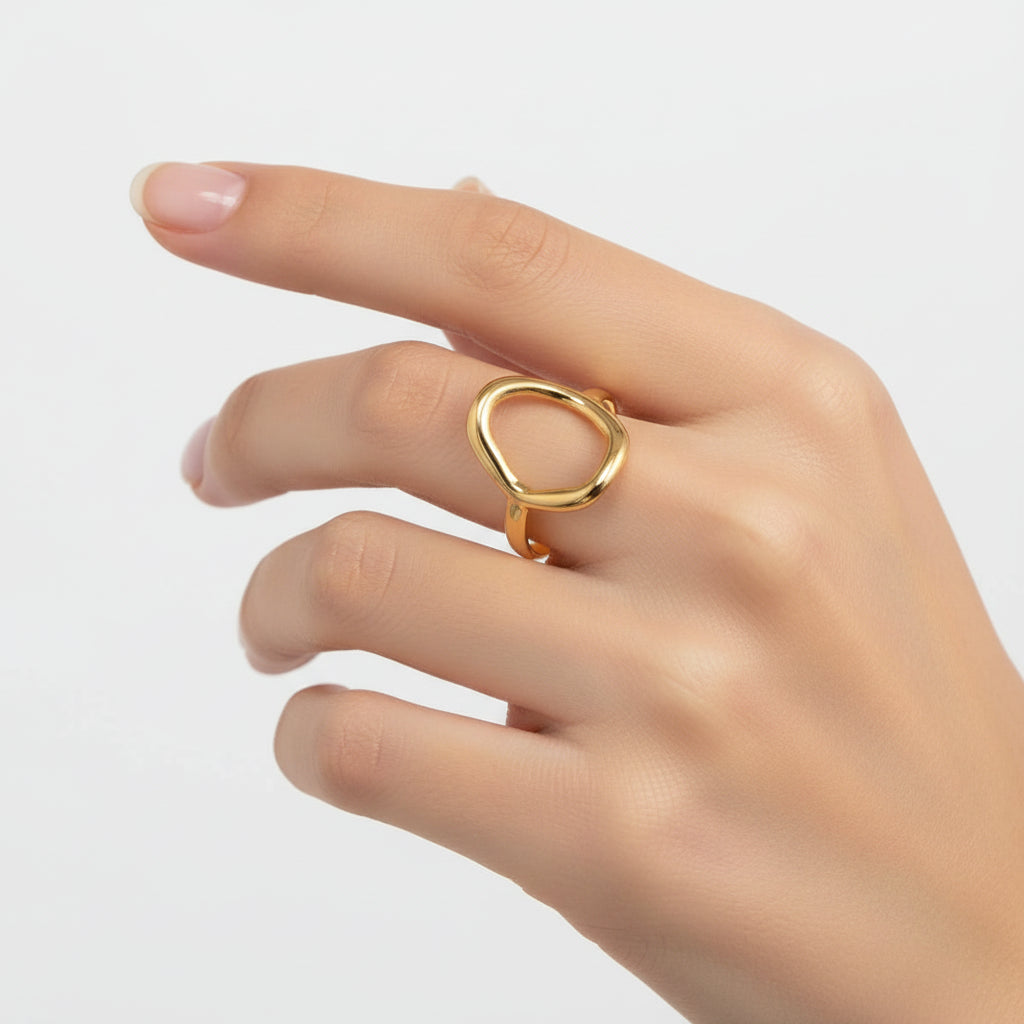 CHARLOTTE STAINLESS STEEL RING - Carol & Co Jewelry