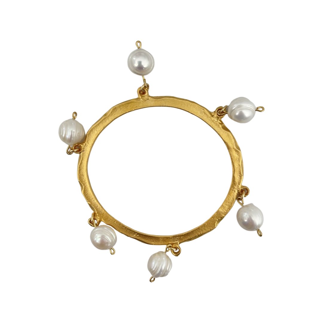 LAMAURI PEARL BANGLE - Carol & Co Jewelry