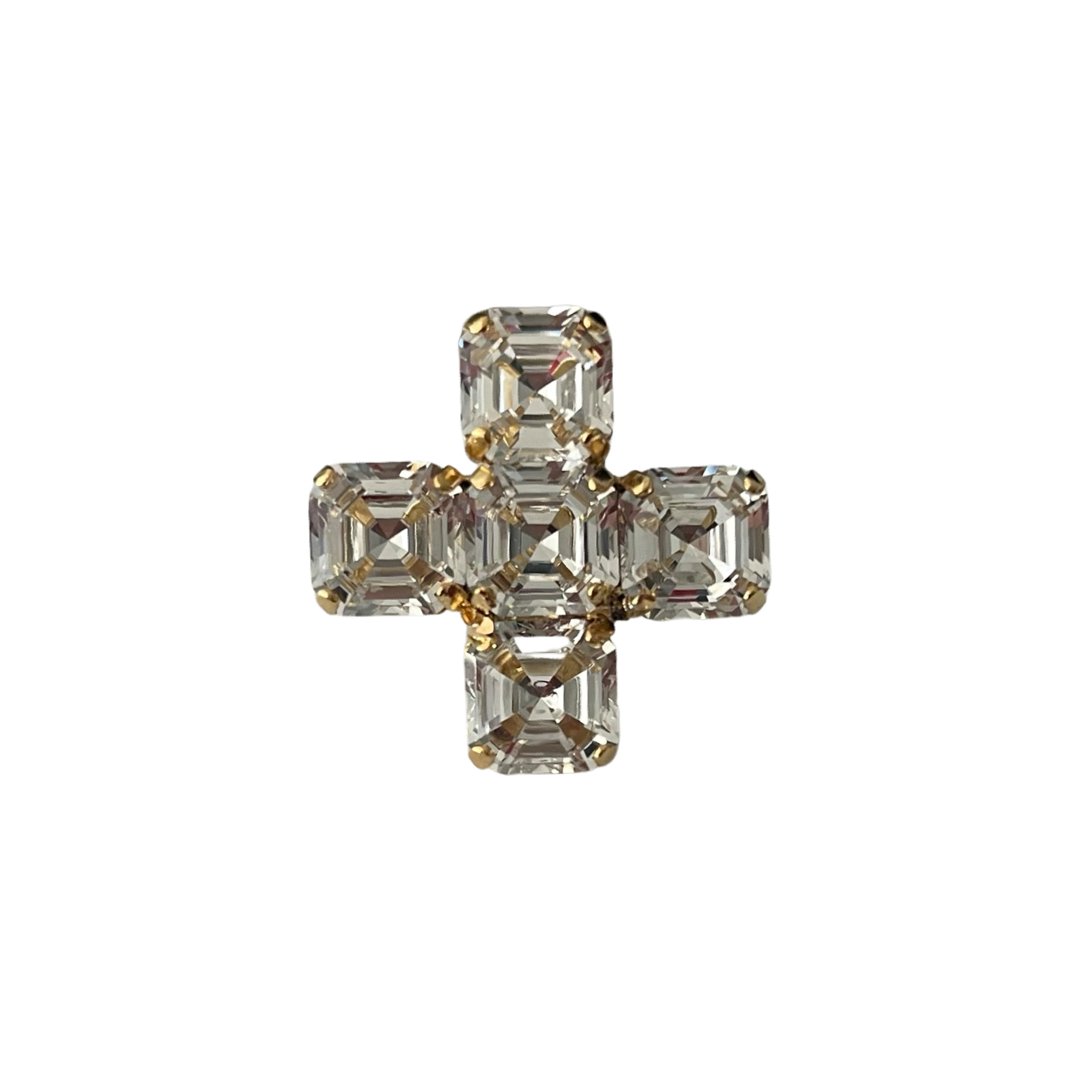 LE PETITE BIJOU ADJUSTABLE SWAROVSKI RING - Carol & Co Jewelry