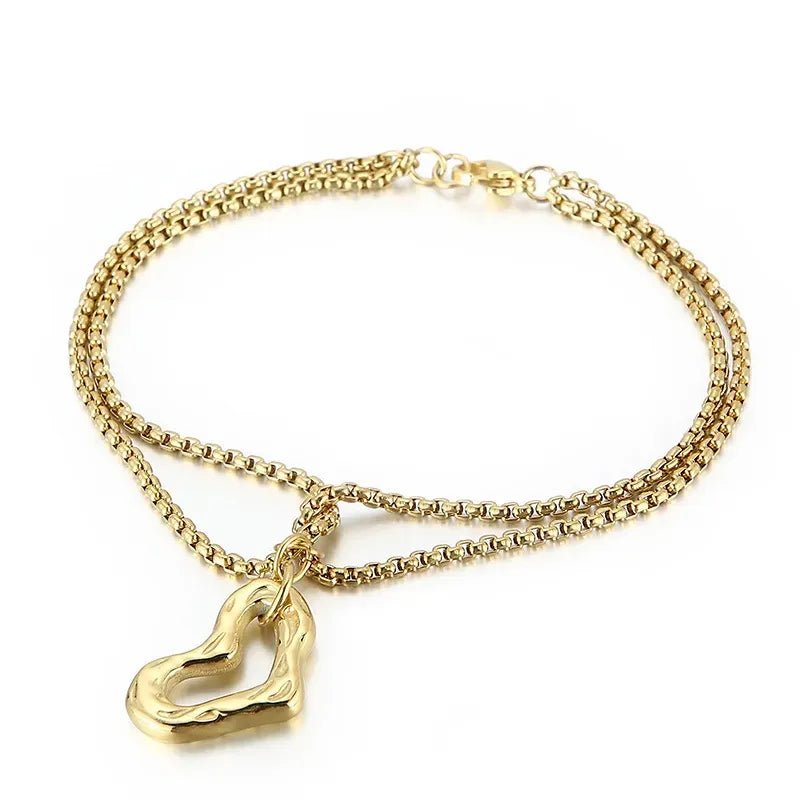 MADISON STAINLESS STEEL CUORE HEART BRACELET - Carol & Co Jewelry