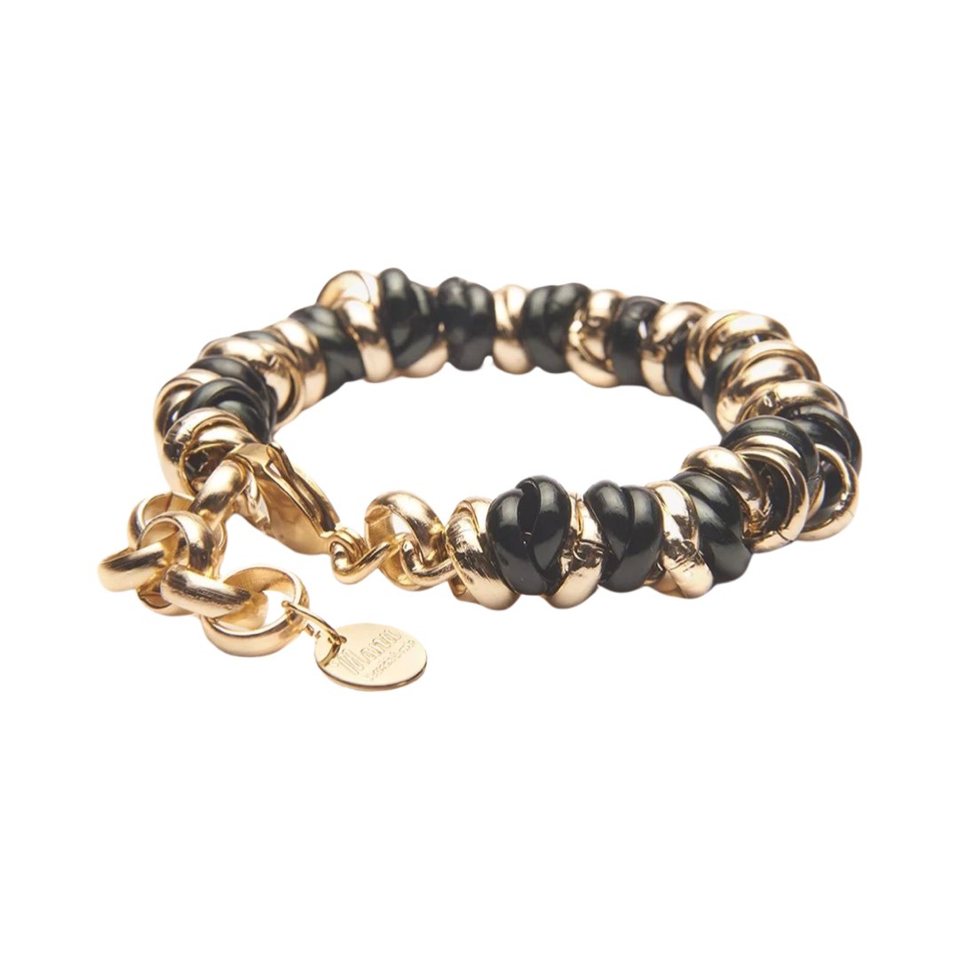 MANU BICOLOR RONDELLE BRACELET - Carol & Co Jewelry