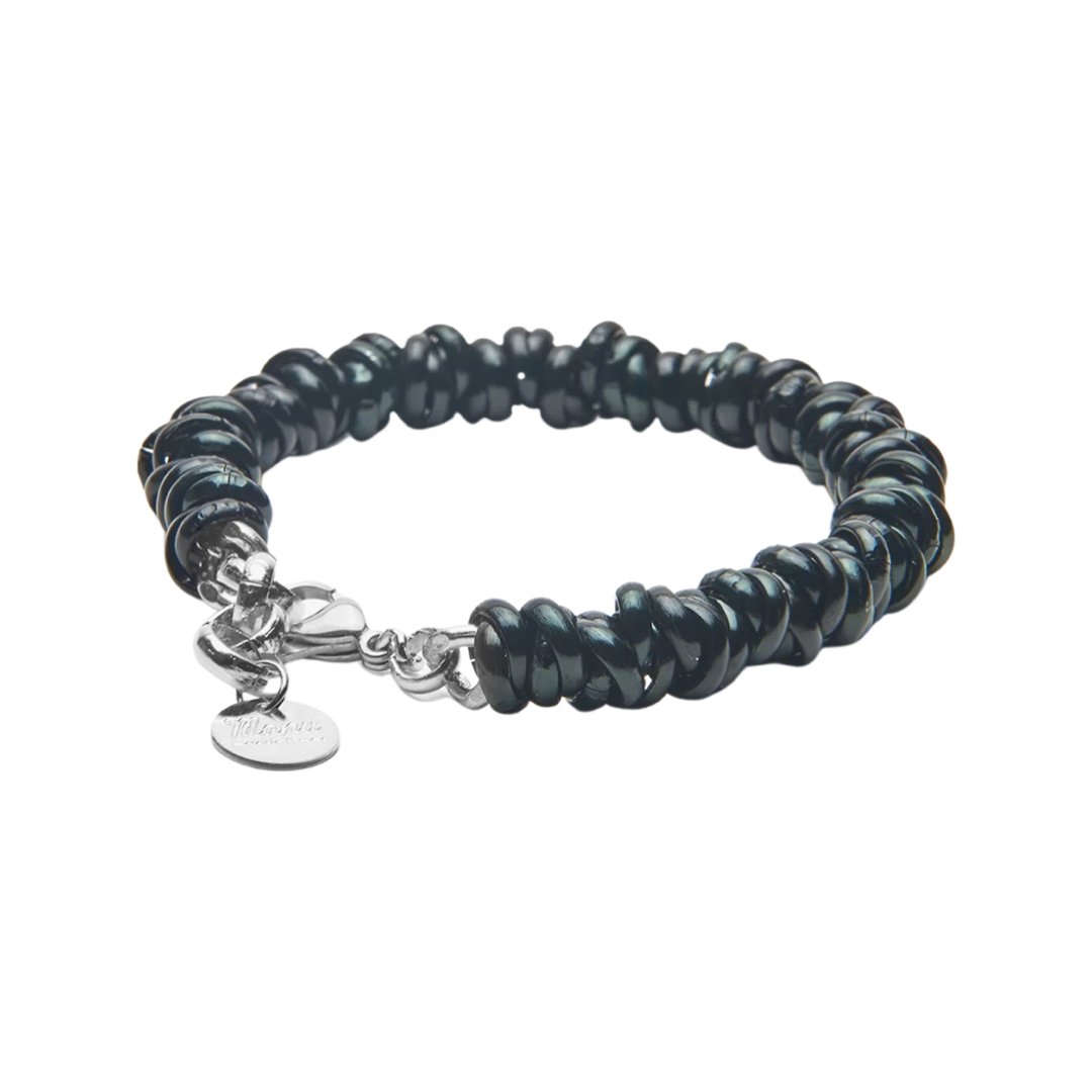 MANU BRACCIALE BLACK RONDELLE - Carol & Co Jewelry