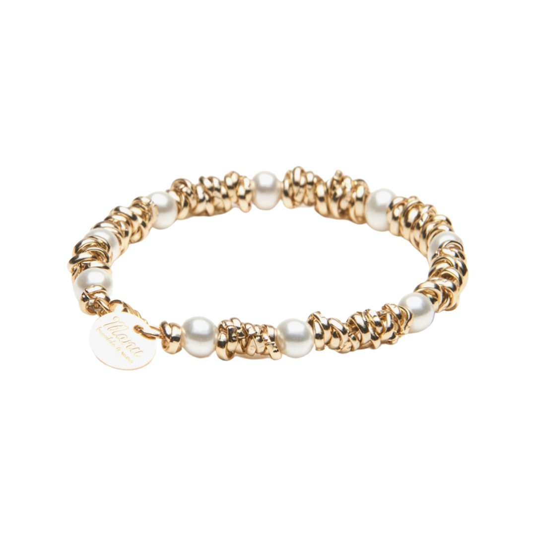 MANU BRACCIALE PEARL RONDELLE - Carol & Co Jewelry