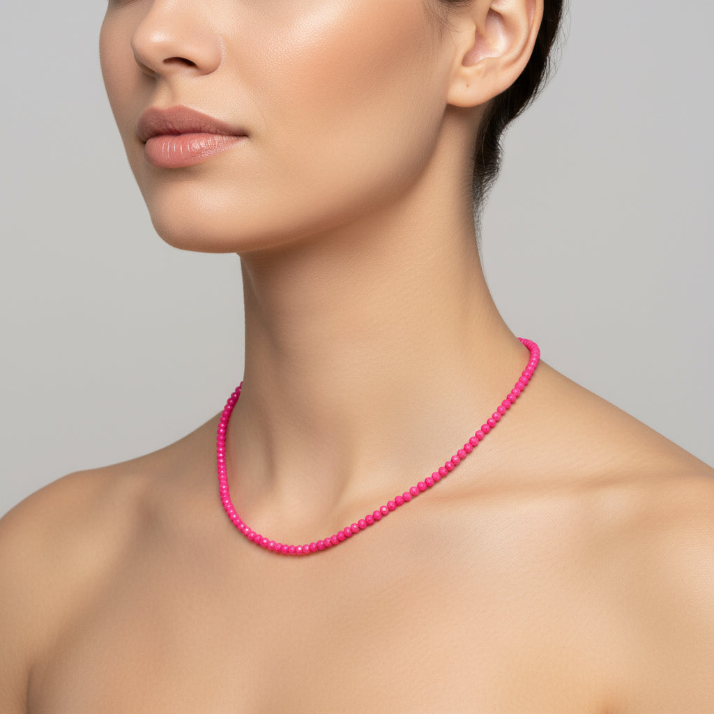 MANU CRYSTAL NECKLACE - Carol & Co Jewelry