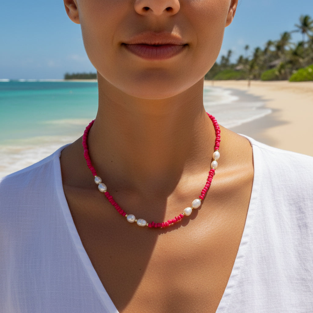 MANU FUERTE PEARL NECKLACE - Carol & Co Jewelry