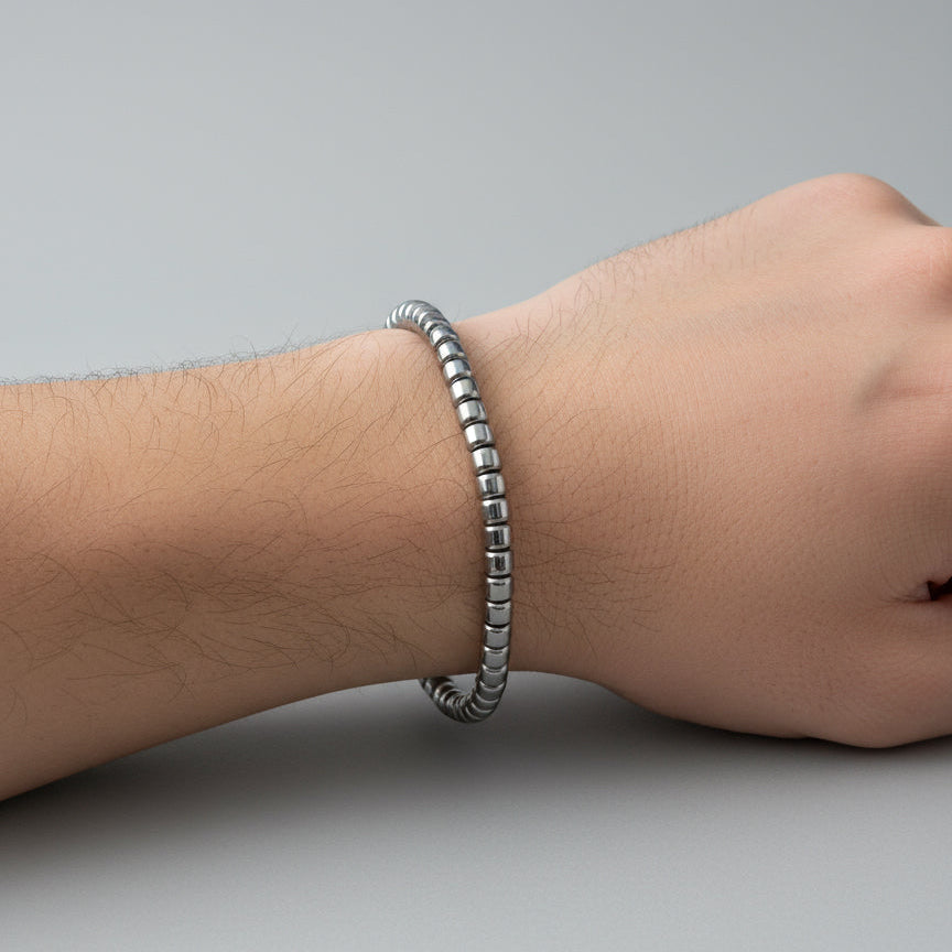 MANU HEMATITE BEADS BRACELET - Carol & Co Jewelry