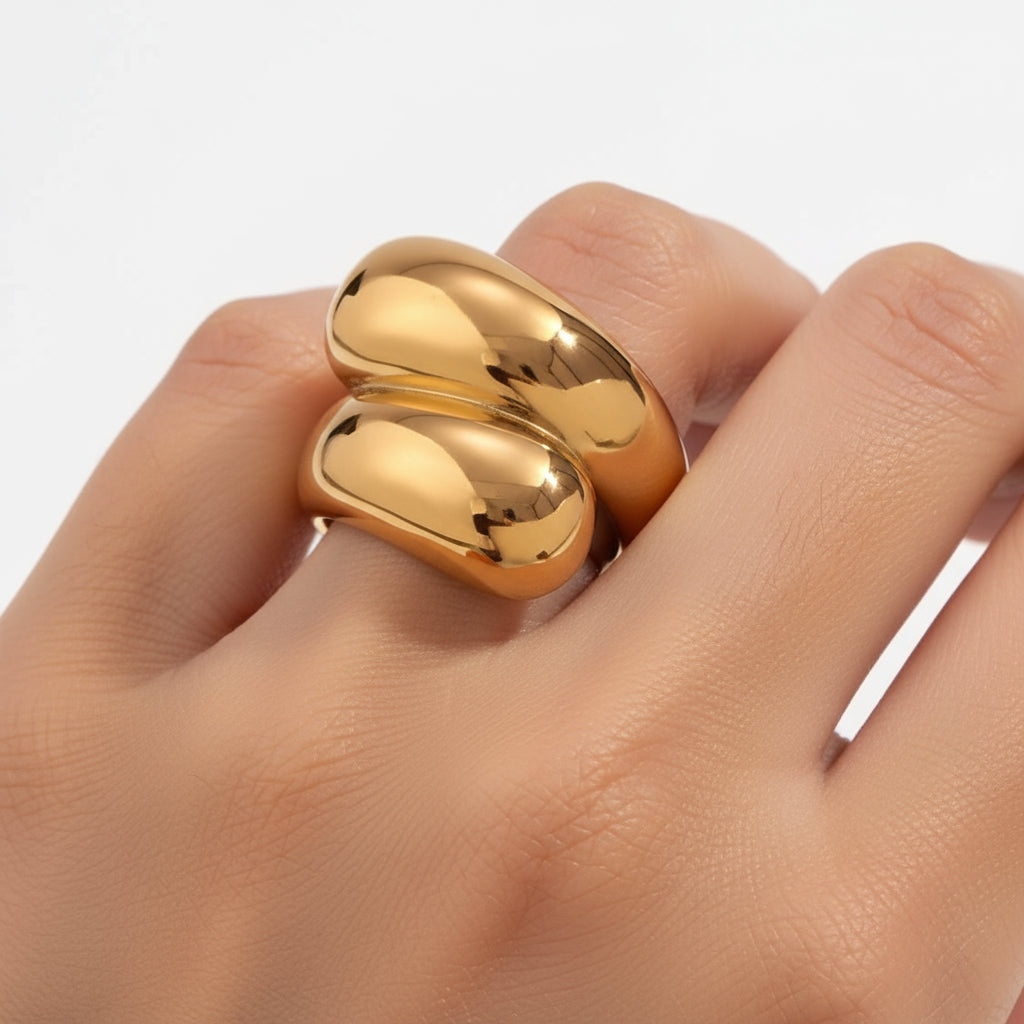 NOVA STAINLESS STEEL RING - Carol & Co Jewelry