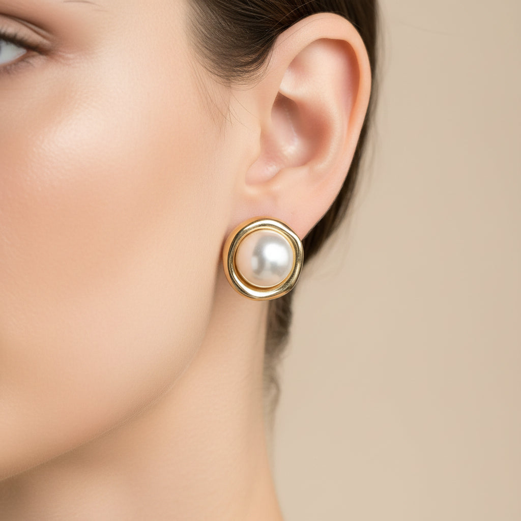 PERLADA STUD EARRINGS - Carol & Co Jewelry