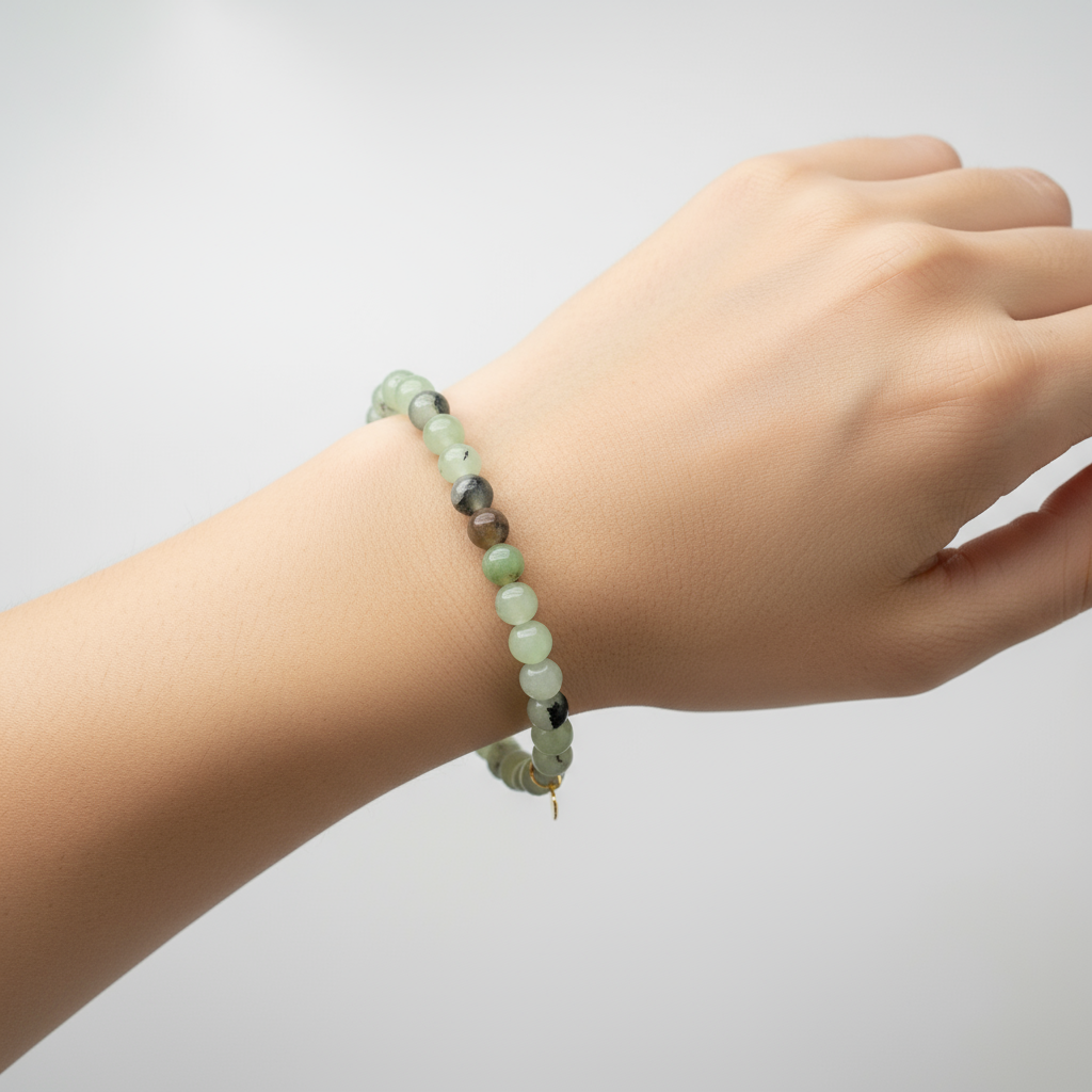 MULTICOLOR GLASS BEADS ELASTIC BRACELET