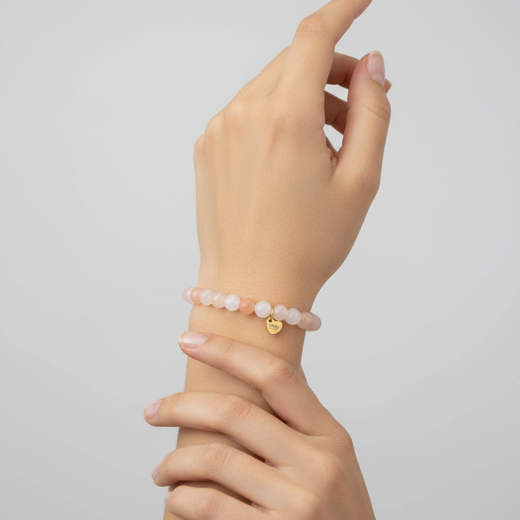 MULTICOLOR GLASS BEADS ELASTIC BRACELET