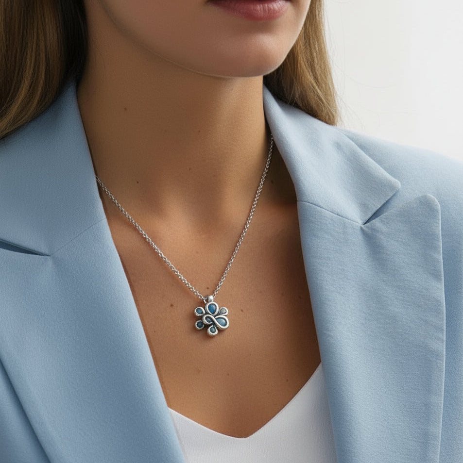 ROSETON SHORT NECKLACE - Carol & Co Jewelry