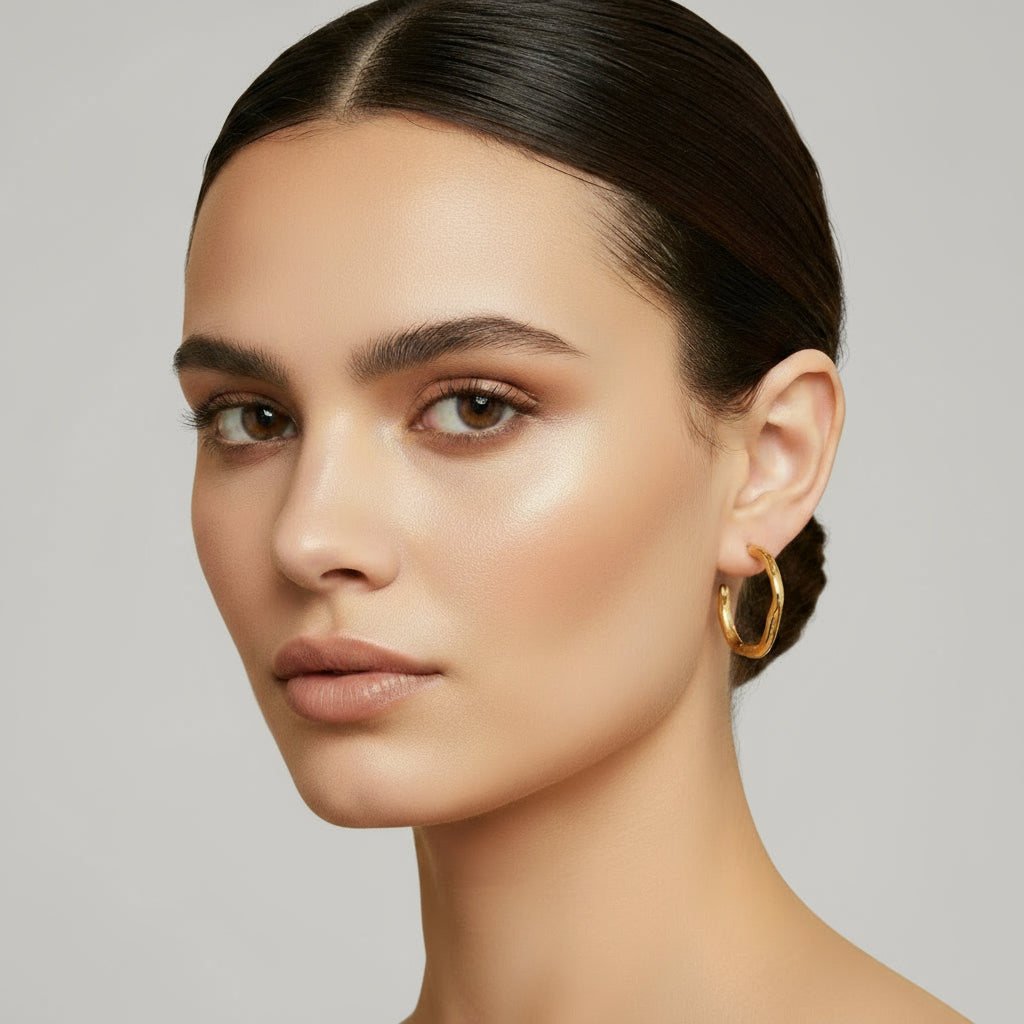 SAVANNAH STAINLESS STEEL OPEN HOOPS EARRINGS - Carol & Co Jewelry