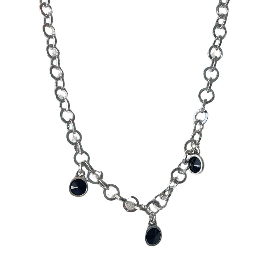 TRA-LA-RA BLACK DESTELLOS NECKLACE - Carol & Co Jewelry