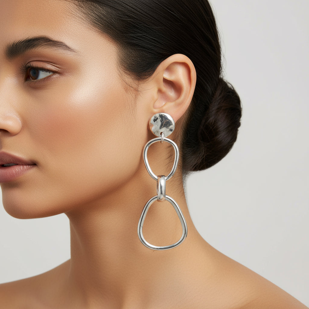 TRA-LA-RA DESIGUAL EARRINGS - Carol & Co Jewelry