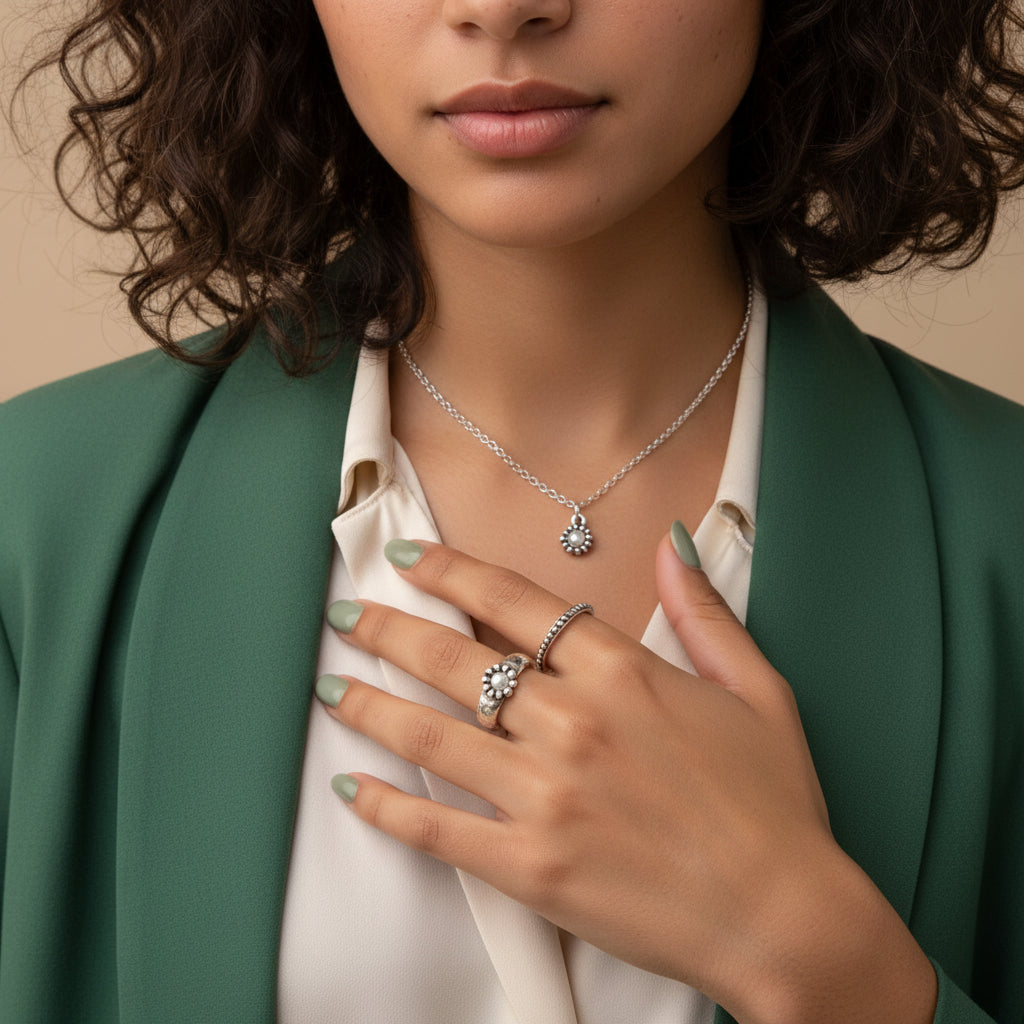 TRA-LA-RA GRECIA FLOWER RING - Carol & Co Jewelry