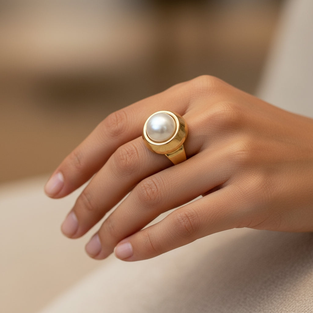 TRA-LA-RA PERLADA ADJUSTABLE RING - Carol & Co Jewelry