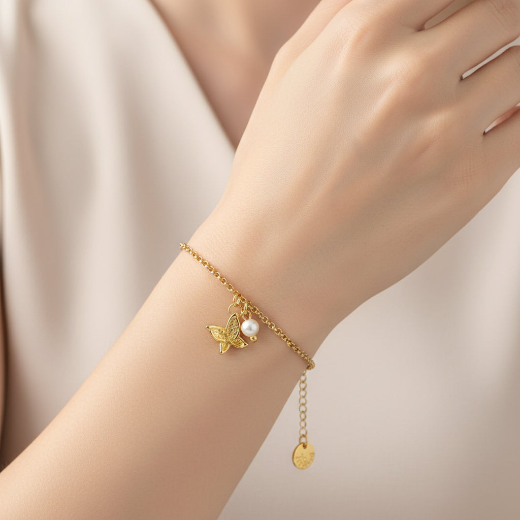 TRA-LA-RA VUELA SINGLE BUTTERFLY BRACELET - Carol & Co Jewelry