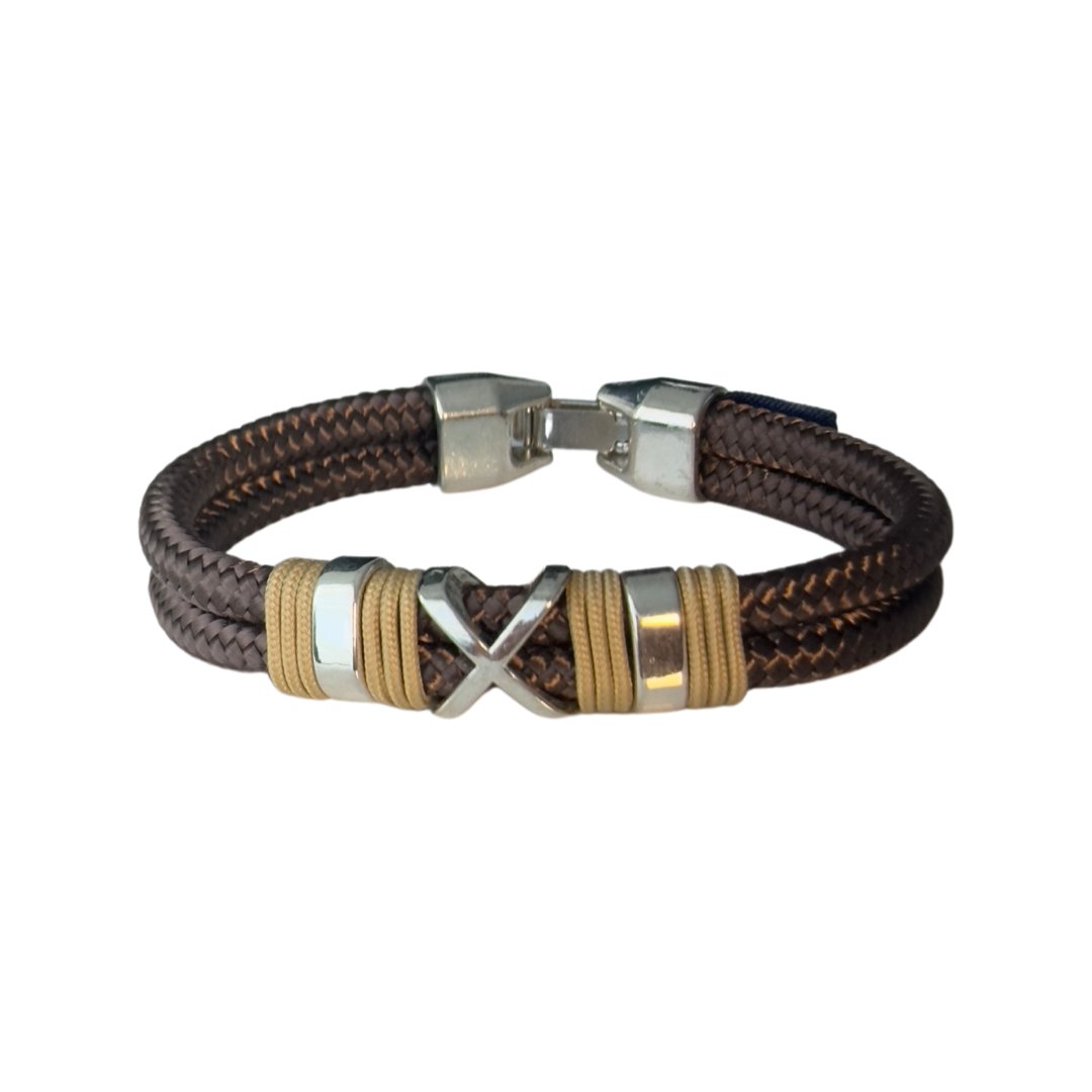 TUCCO OLD CAPTAIN CROSS MEN BRACELET - Carol & Co Jewelry