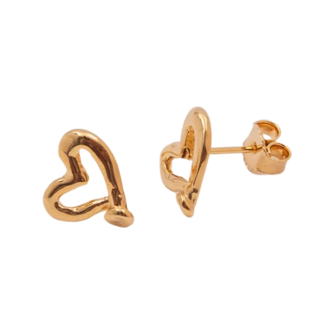 TUCCO SILHOUETTE HEART EARRINGS - Carol & Co Jewelry