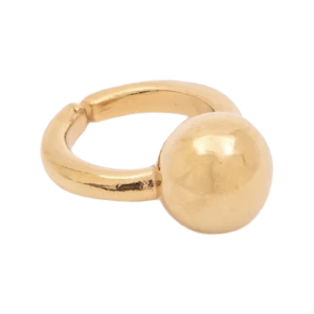 TUCCO SIMPLICITY BALL ADJUSTABLE RING - Carol & Co Jewelry