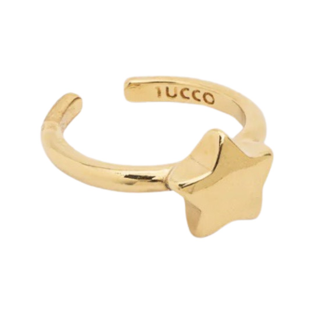 TUCCO SOLID STAR ADJUSTABLE RING - Carol & Co Jewelry