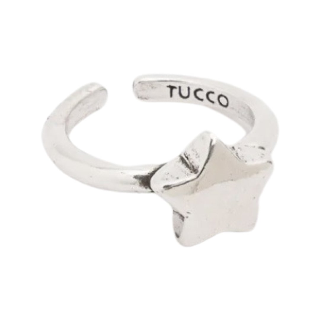 TUCCO SOLID STAR ADJUSTABLE RING - Carol & Co Jewelry