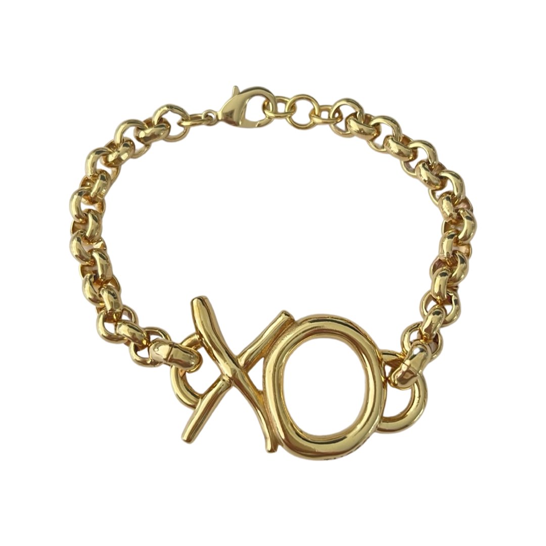 TUCCO XO ROLO CHAIN BRACELET - Carol & Co Jewelry